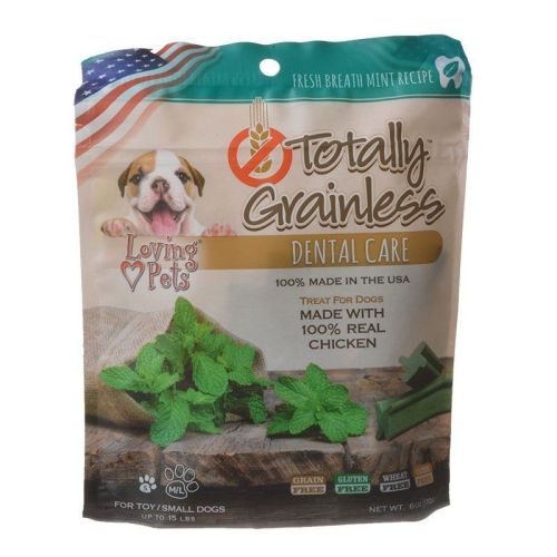 Loving Pets Totally Grainless Dental Care Chews Fresh Breath Mint